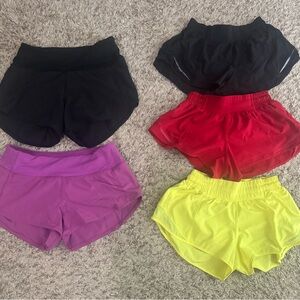 Women’s’ Lululemon Shorts 5pc Bundle